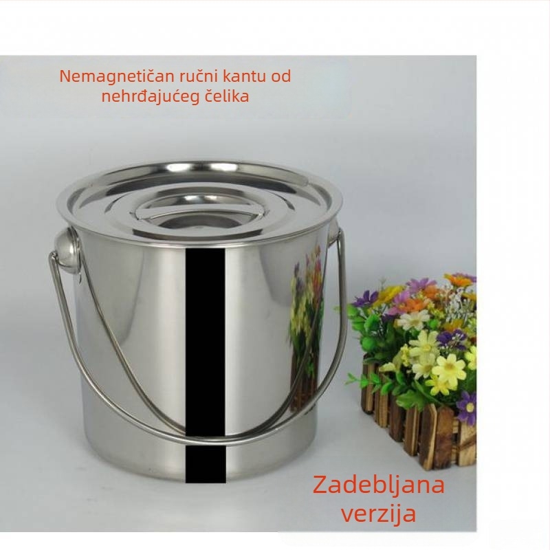 Posuda za juhu od nehrđajućeg čelika 201, kapacitet 2,1–3 L, model 201, s poklopcem