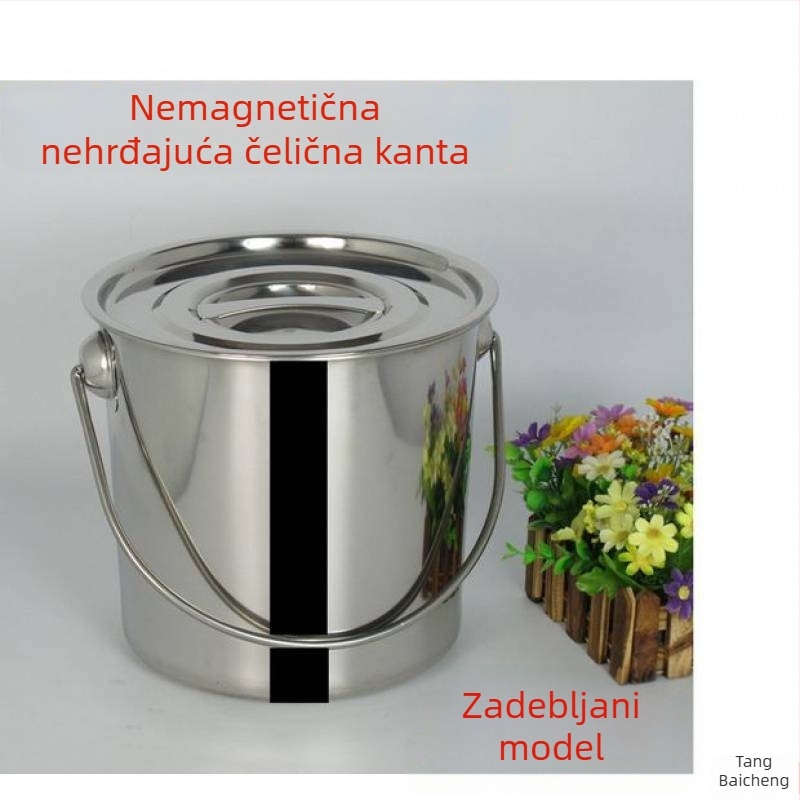 Posuda za juhu od nehrđajućeg čelika 201, kapacitet 2,1–3 L, model 201, s poklopcem