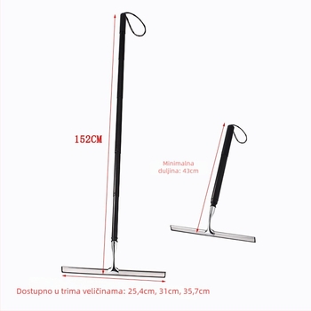 Brisač za staklo od nehrđajućeg čelika – jednostrano brisanje, 40 komada u kutiji, lansirano 2019., kućna upotreba