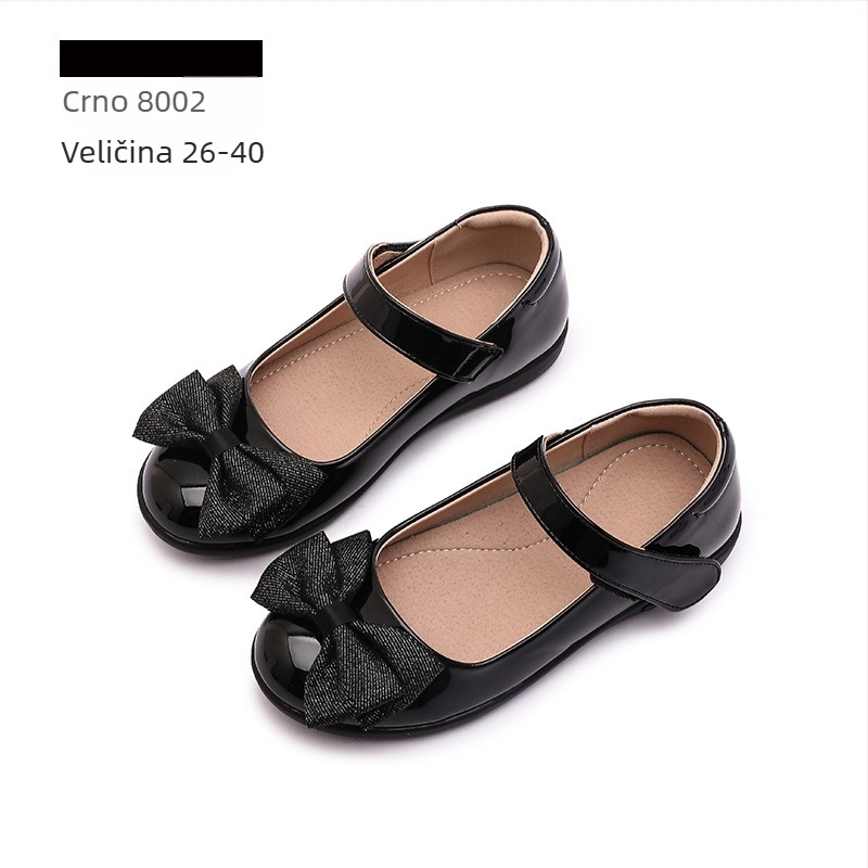 Djevojčice PU kožne cipele, kineskog stila, s Velcro kopčom, PU unutrašnjost i uložak, TPR potplat