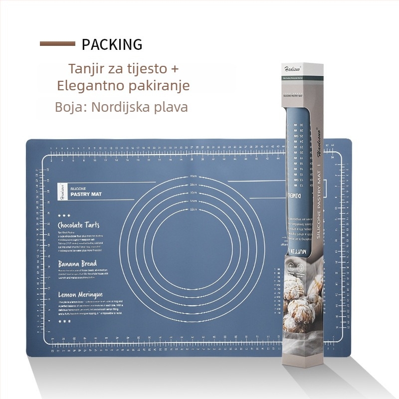 Silikonska podloga za miješenje tijesta — Sylvania, tiskanje logotipa dostupno, prilagodljivo, lansirano 2023