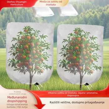 Mreža za zaštitu od insekata za povrće i voćke, debela mreža od plastike, 80-mrežna