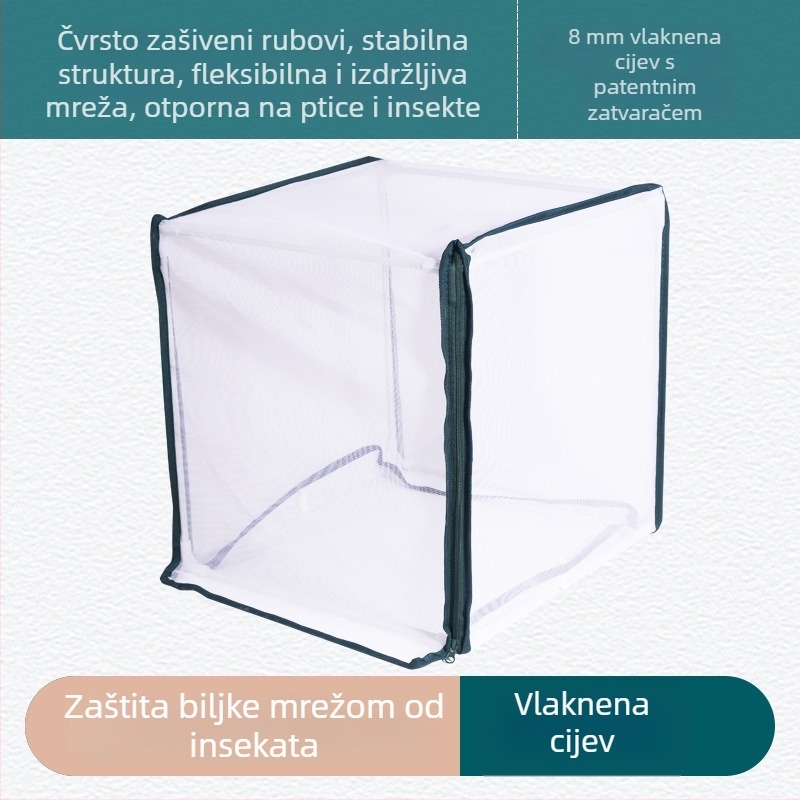 Šator s mrežom protiv insekata, konstrukcija od vlaknastih cijevi + poliesterska vlakna, namijenjen zaštiti od insekata, brend Plant xun (Tip: šator s mrežom protiv insekata; Materijal: vlaknaste cijevi + poliesterska vlakna; Svrha: zaštita od insekata; Br