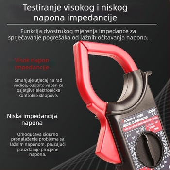 Ručni digitalni multimetar, visoka preciznost, automatski raspon, test dioda, pohrana podataka