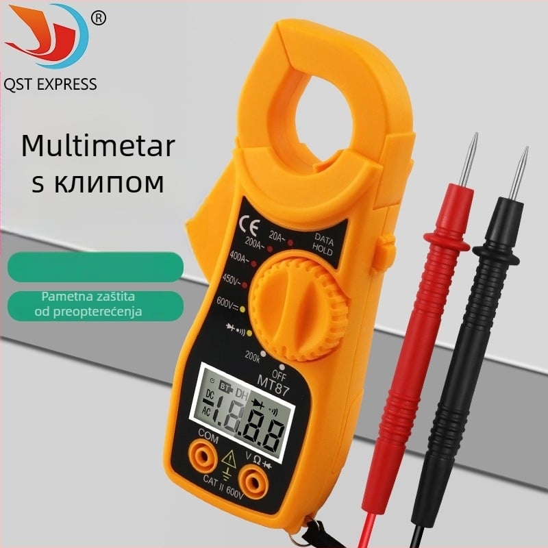 MT87 digitalni klamp-multimetar s prikazom, puna zaštita, test kontinuiteta uz zvučni signal, mjerenje struje