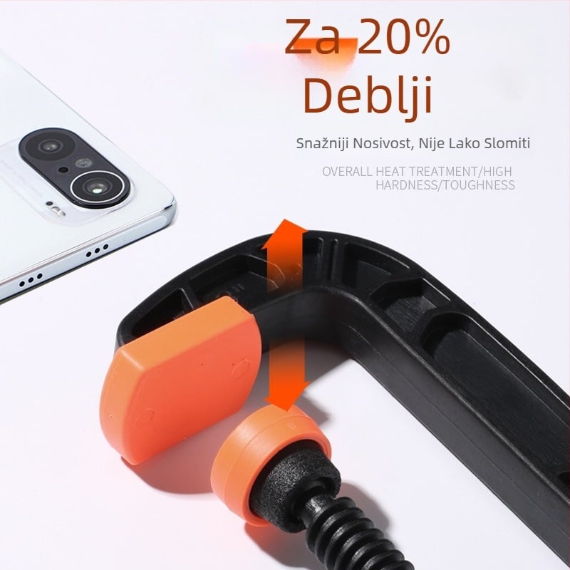 Drvna spona u obliku C-a za ploče, držač ploča, antimagnetni, alatni čelik, Yu Yang