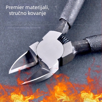 Industrijska razina dijagonalne škare za elektroniku i Gundam model DIY, igličasti vrh, nehrđajući čelik, čelik 55, težina 0.088