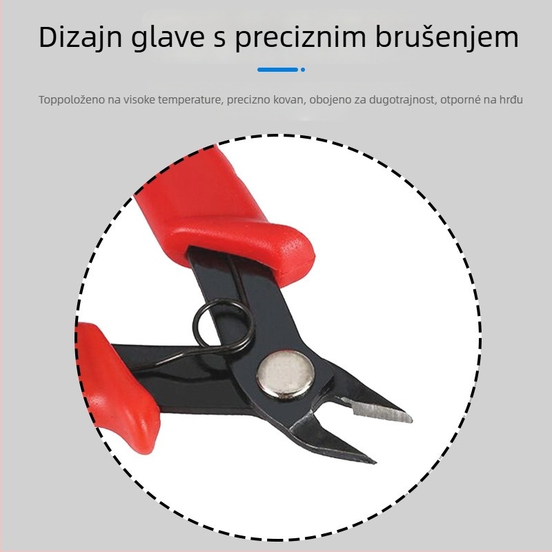 Klešta za odvajanje, 45# čelik, za čelične žice, žicu i plast, izdržljive, težina 0.15