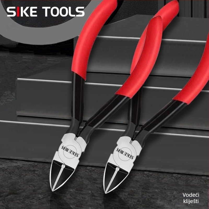 Električarske dijagonalne kliješta za rezanje - industrijske klase, krom-vanadij čelik, težina 0,13 kg