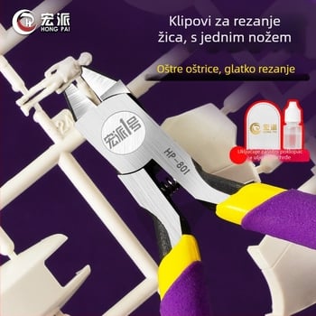 Hongpai No.1 Jednoplemeni modelarski kliješt – za sastavljanje i demontažu, ugljična čelika, težina 0.06