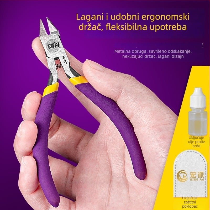 Hongpai No.1 Jednoplemeni modelarski kliješt – za sastavljanje i demontažu, ugljična čelika, težina 0.06