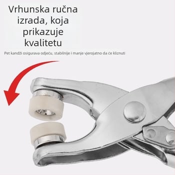 Petočlani alat za rivet – ručna pres za postavljanje riveta, bušenje, karbonsko čeliku A3, 0,112 kg