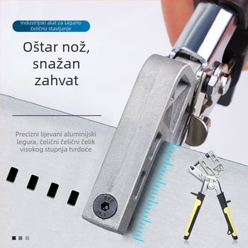 Ručni hidraulični probijač za metalne konstrukcije — industrijske klase, bez zakovica, aluminijska legura, za stolove za pričvršćivanje