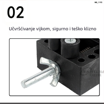 Mini radni vješak za DIY preradu – bušenje i poliranje; pogodno za jezgro breskve, perle, nakit, sat; materijal: plastika; težina: 0.2