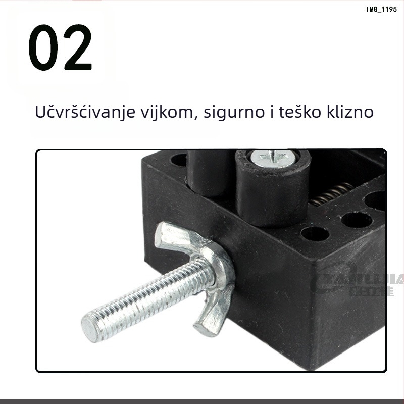 Mini radni vješak za DIY preradu – bušenje i poliranje; pogodno za jezgro breskve, perle, nakit, sat; materijal: plastika; težina: 0.2