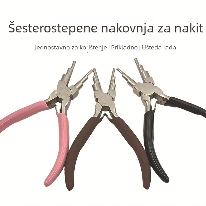 Kliešte za navijanje žice za nakit, okrugli nos, nehrđajući čelik, otporni na koroziju, težina 0,15 kg
