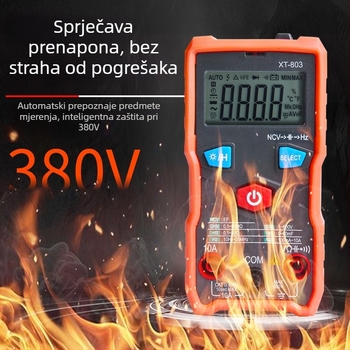 Digitalni multimetar s automatskim rasponom, visoka preciznost, mjerač kapaciteta, kompaktn