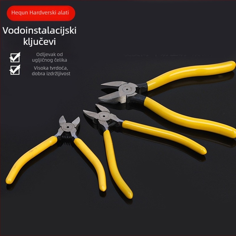 Skup kliješta za elektroinstalacije: visoka tvrdoća, ugljični čelik, neograničeni raspon stiskanja, ručno rezanje žica