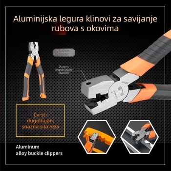 Kliešte od nehrđajućeg čelika s pravim kutom, sklopni rub, stolarski model, specifikacija 30, težina 250 g