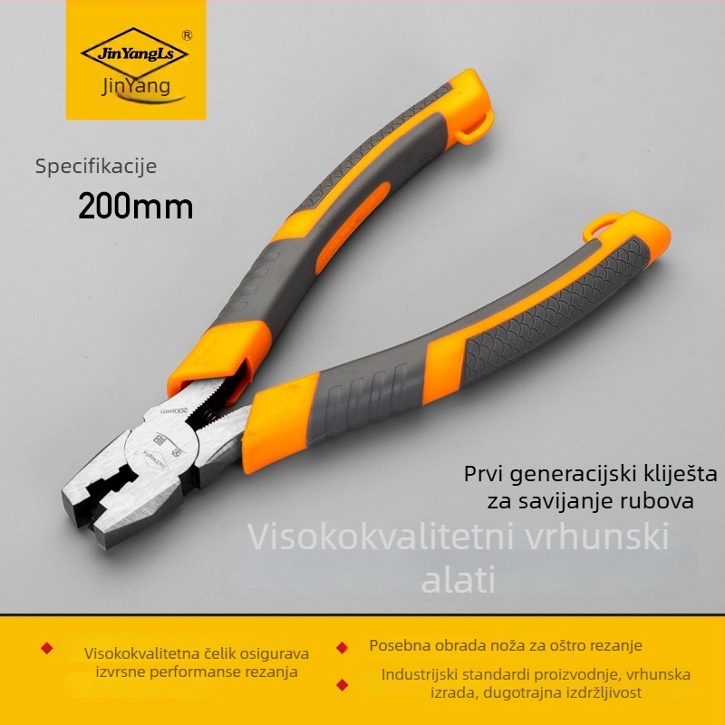 Kliešte od nehrđajućeg čelika s pravim kutom, sklopni rub, stolarski model, specifikacija 30, težina 250 g