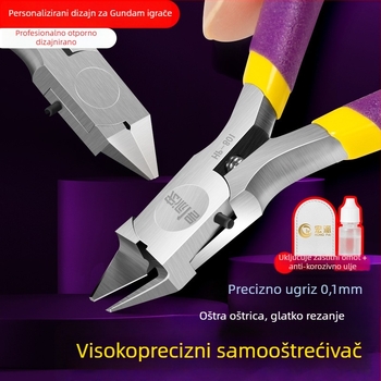 Klešta za rezanje – Hongpai No.1, jednostrani kliješta za sklapanje Gundam modela, za plastične modele, visoko ugljična čelika, težina 0.1