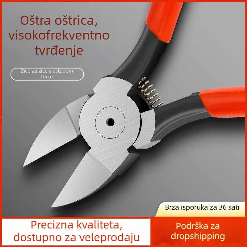 Klešta za rezanje bakrene žice, s oštricom od visoko ugljičnog čelika i tvrdom opružom