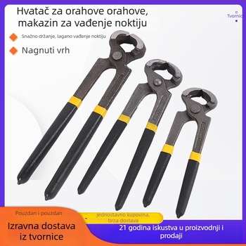 Klešta za vađenje čavala, s rezom žice i rezačem zakovica – visoko ugljični čelik