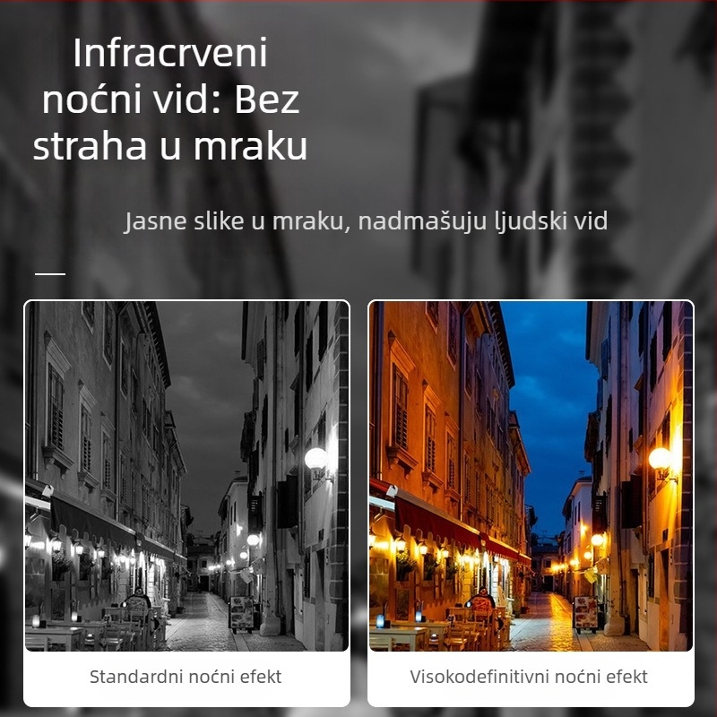 Sportska kamera za akciju s noćnim vidom — 1080p video, CMOS senzor 5 MP, MicroSD pohrana