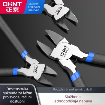 Industrijske dijagonalne kliješta za rezanje žica s offsetnim čeljustima, tanki alat za elektroniku, krom-vanadno čelik, težina 0.091–0.152 kg