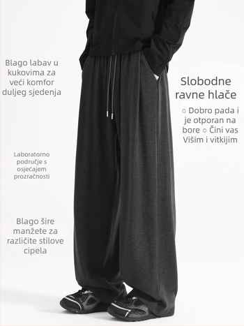 Mikina s poluzipom i stojećim ovratnikom, labav kroj, fleece podstava, pamukasto-mješavina