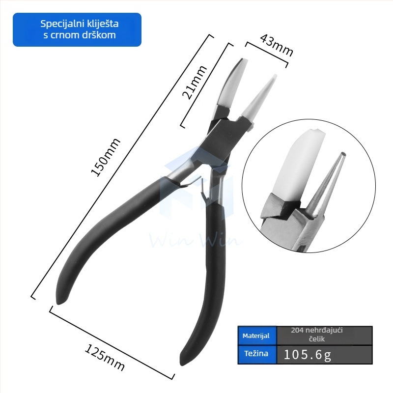 Klešta za izradu nakita - Nehrđajući čelik, otporni na koroziju, za izradu nakita (Značka Win Win)