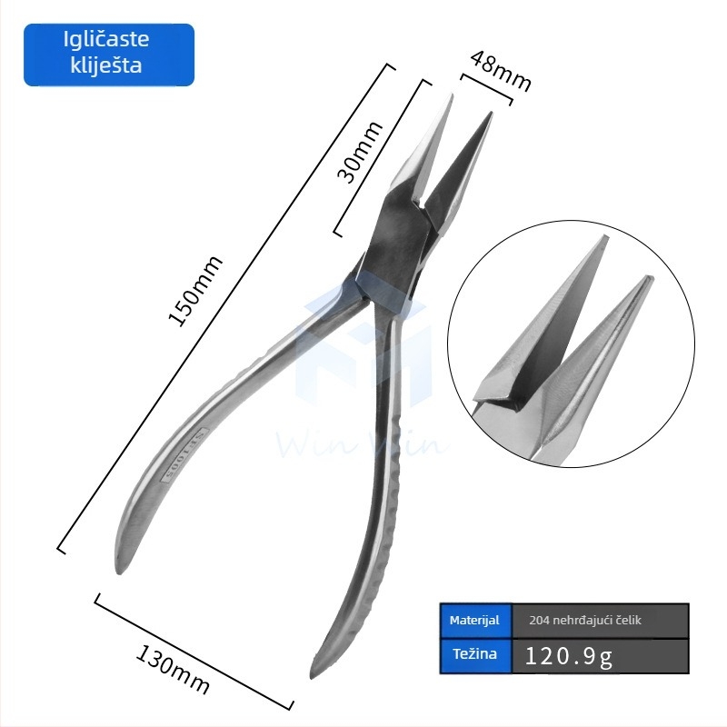 Klešta za izradu nakita - Nehrđajući čelik, otporni na koroziju, za izradu nakita (Značka Win Win)