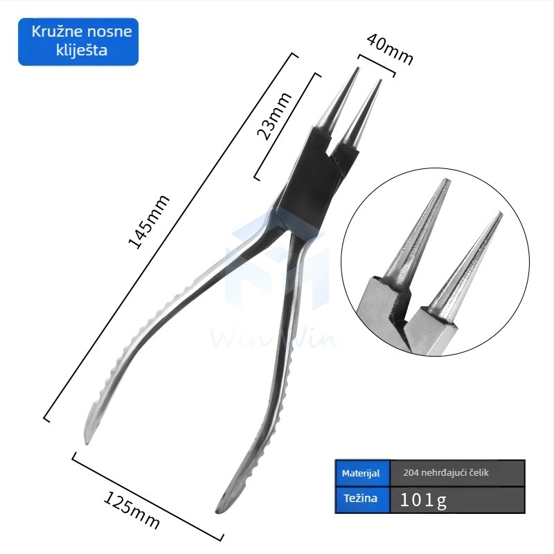 Klešta za izradu nakita - Nehrđajući čelik, otporni na koroziju, za izradu nakita (Značka Win Win)