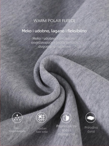 Ženski kapuljačasti kardigan-sweatshirt – slobodan kroj, mješavina pamuka i poliestera, prednji zip, dugi rukavi, kolaz dizajn