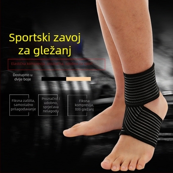 L076 Najlon podrška gležnja – univerzalna za košarku; pogodna za trčanje, fitness, planinarenje, kampiranje
