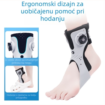 Zaštita gležnja s airbagom, universalna prilagodba, prilagodljiva podrška, plastično tijelo, marka Aulex/Ares