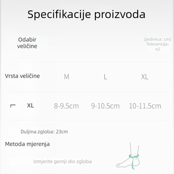 Ortaza gležnja – najlon, fiksna kompresija, protiv uganuća, za košarku