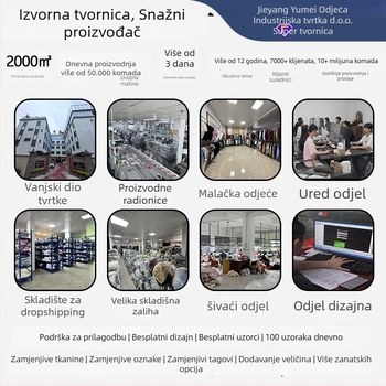 Pleteni muški džemper – slobodan kroj, okrugli izrez, dugi rukavi; materijal 100% poliester; sintetička mješavina vlakana; otporan na nabor; zimsko nošenje