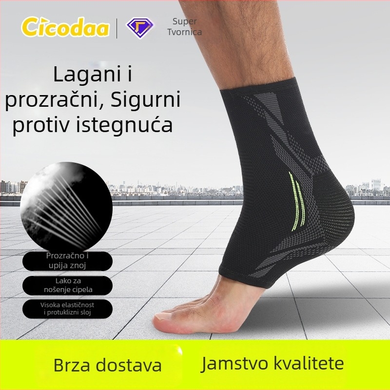 Pleteni elastični gležni štitnik – podrška za sport, trčanje, skakanje konopcem i fitness