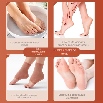 Čarape za zaštitu pete od pamuka i silikonskog geela, sve sezone, Foot product collection.