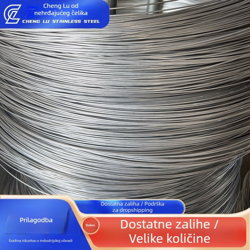 304 nehrđajući čelik, meka žica, sjajna površina, prilagodljivo, nije obrađivo