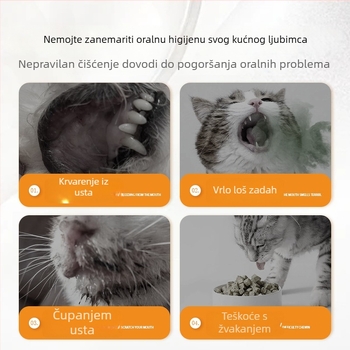 Sprej za oralnu higijenu kućnih ljubimaca – za mačke i pse, antibakterijski i protuupalni, svjež dah, uklanja zubni kamenac i mrlje, njega desni