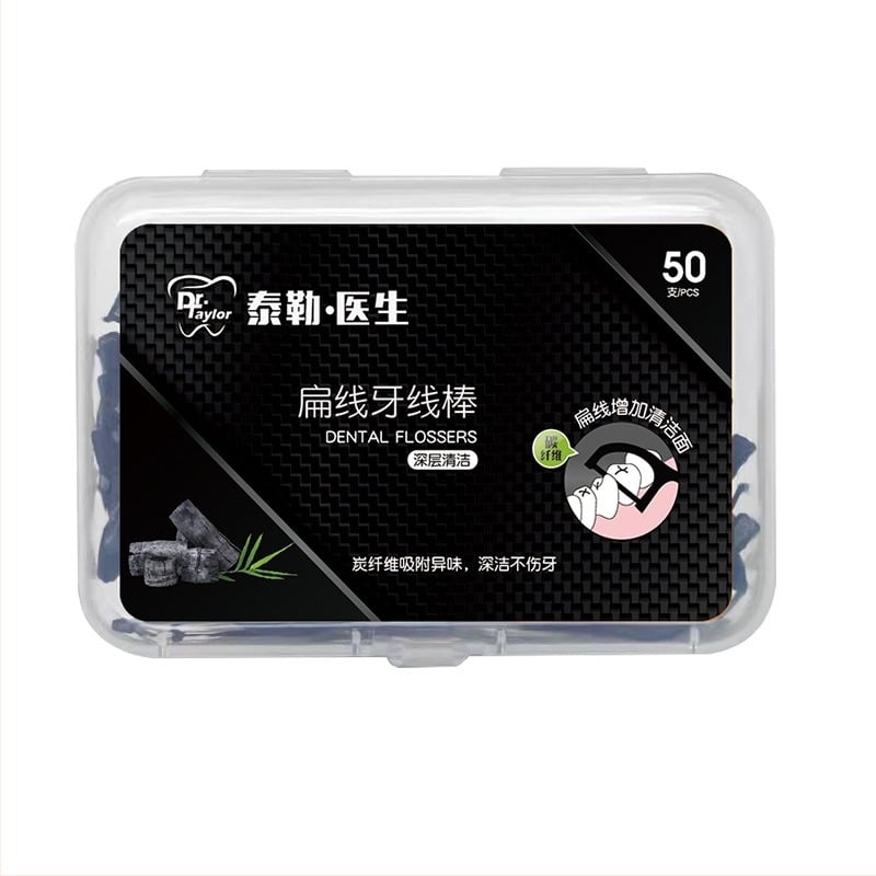 DR.TAYLOR štapići za zubni konac, plastični, jednokratni, 50–80 komada