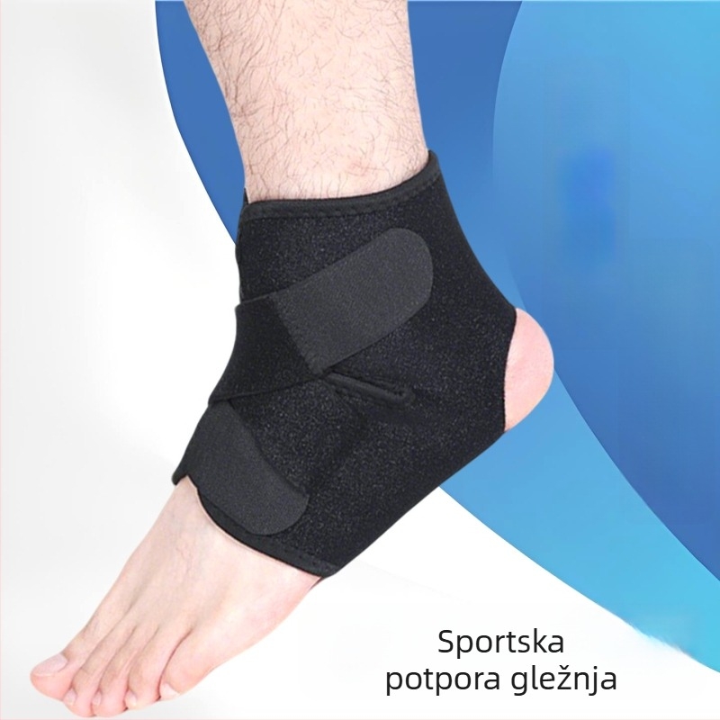 Zglobni ortoz s podesivim pojaseom protiv uganuća, prozračni poliester, zaštita gležnja za trčanje i fitness