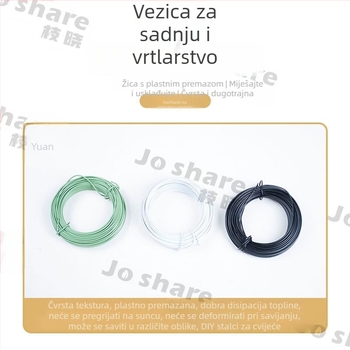Žica u spiralnom obliku s plastičnim premazom za podršku biljaka i DIY vezanje