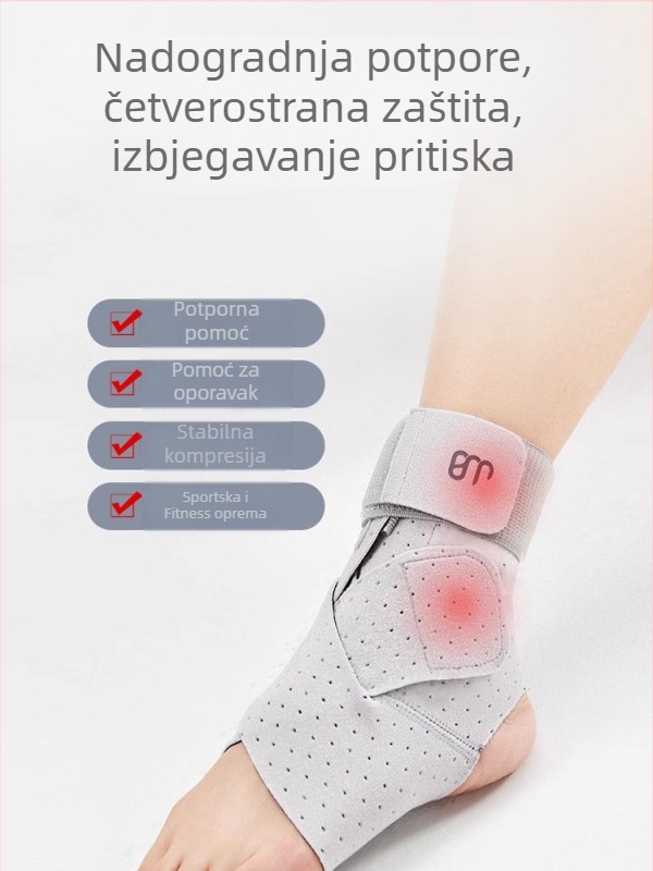 Člankovita ortoza s funkcijom protiv istezanja, SBR materijal, za odrasle, nogomet, lagane prozračne trake