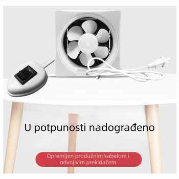 Ventilator za prozor s lamelama – 230x230 mm, 220V, 50Hz, Viseći način ugradnje