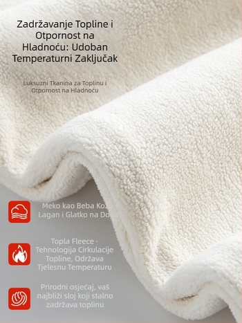 Trudničke hlače s visokim strukom, fleece podstavom, slobodnog kroja, duge, s vezicom za struk i podrškom za trbuh