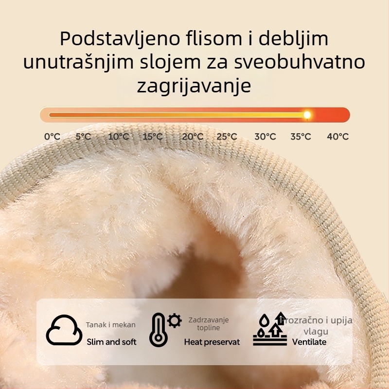 JOYNCLEON Djeca zimske čizme Unisex | Gornji dio od umjetne kože, debela podstava, gumeni đon, bočni zatvarač