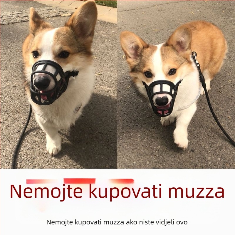 Pasja maska – protiv ugriza, protiv lajanja i kontrola žvakanja – set maski